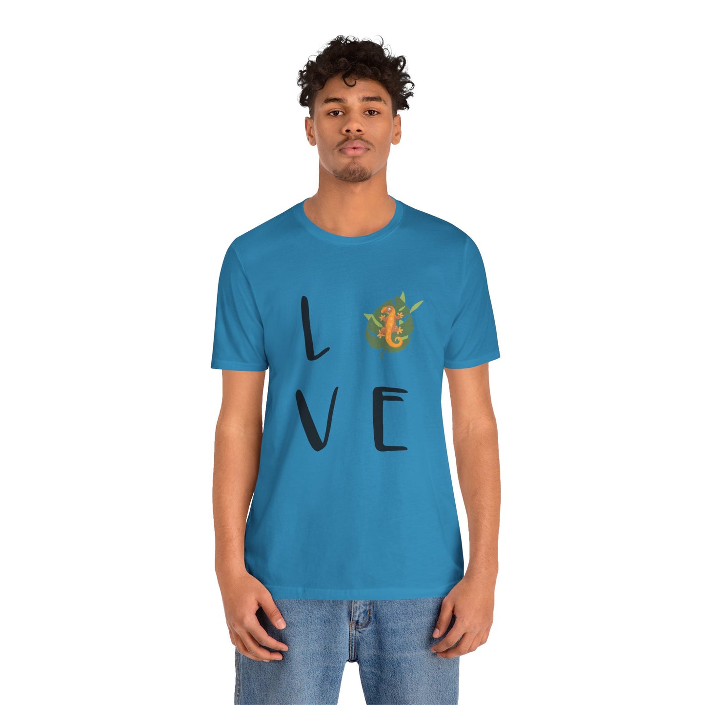 Crestie Love Unisex Jersey Tee - Casual Everyday Wear - Great for Reptile Lovers