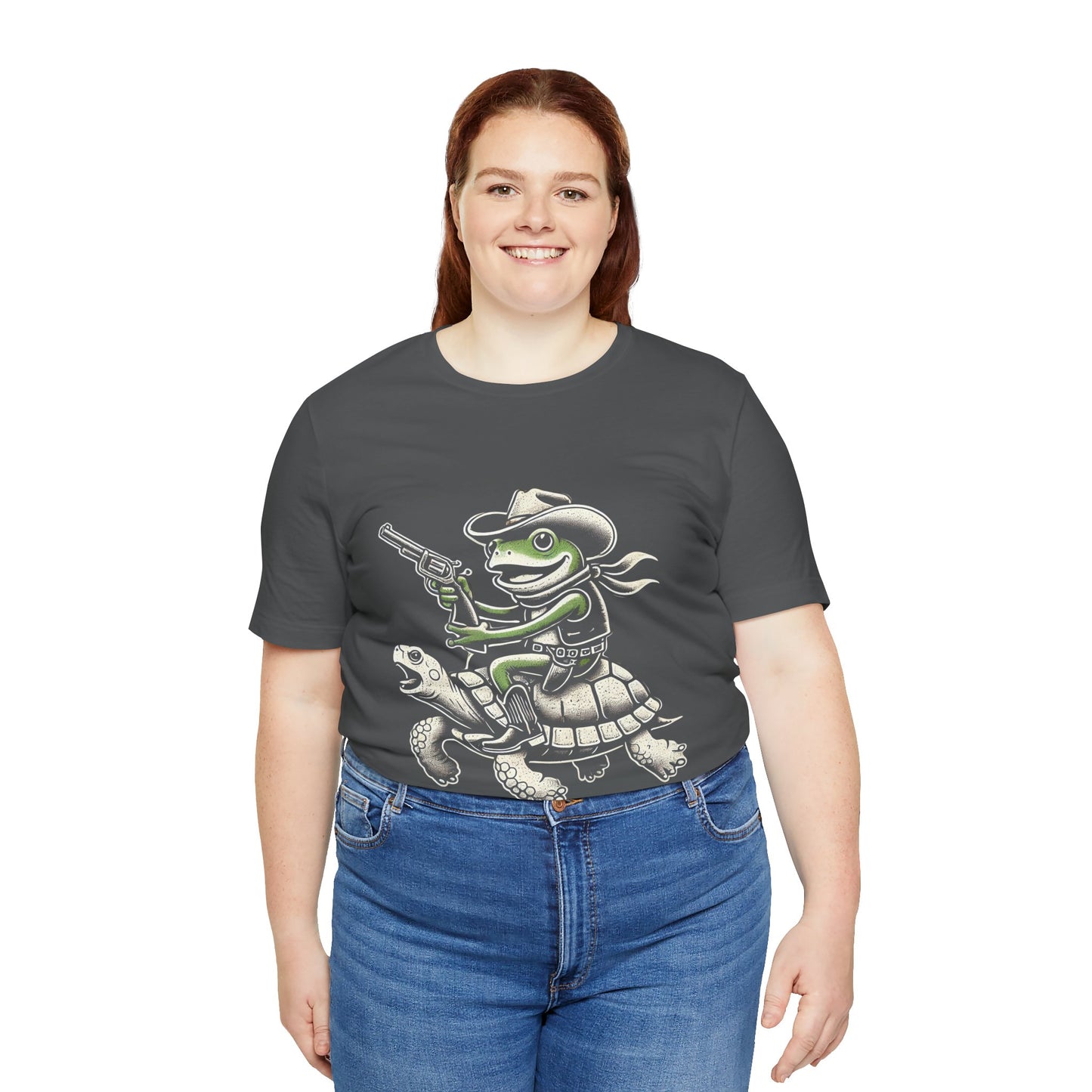 Cowboy Frog Unisex Jersey Tee - Casual Everyday Wear - Great for Reptile Lovers