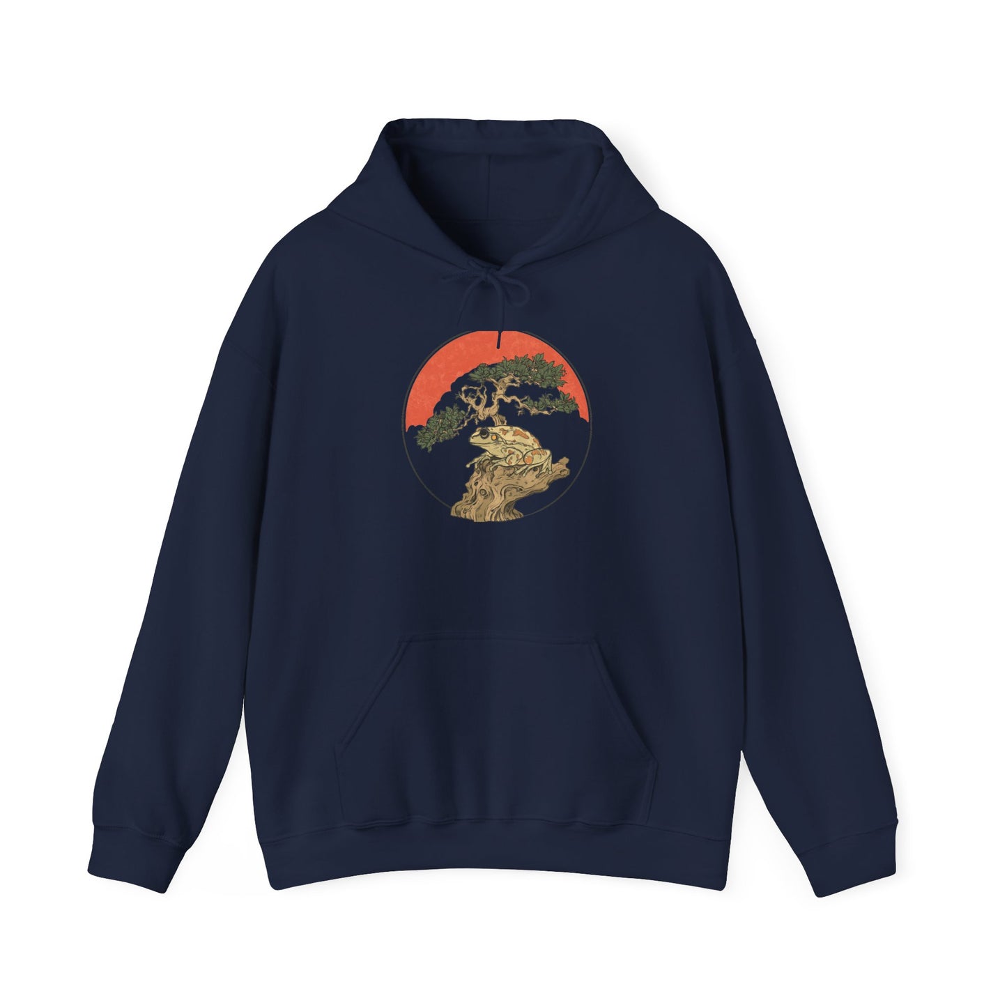 Bonsai Frog Unisex Hooded Sweatshirt with Bold Print - Great for Reptile Lovers
