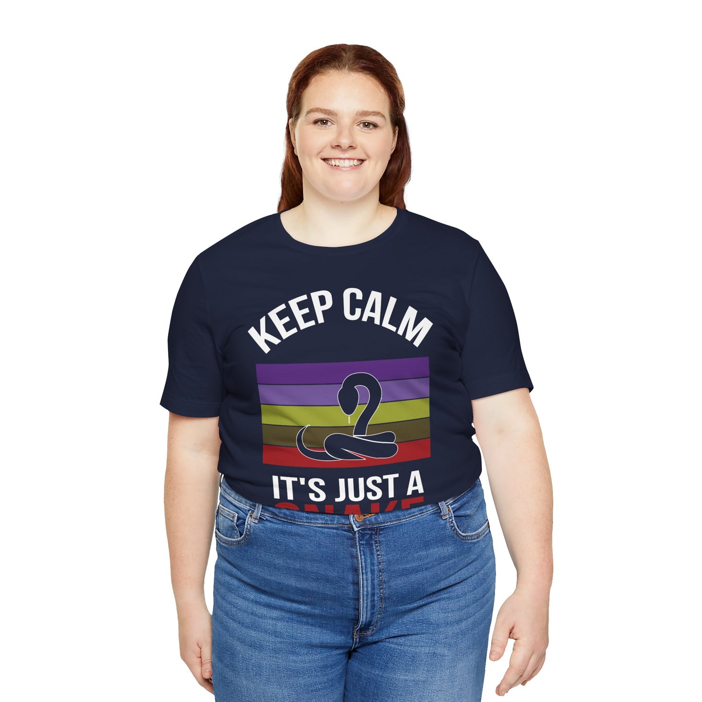 "It's Just a Snake" Unisex Jersey Tee - Casual Everyday Wear - Great for Reptile Lovers