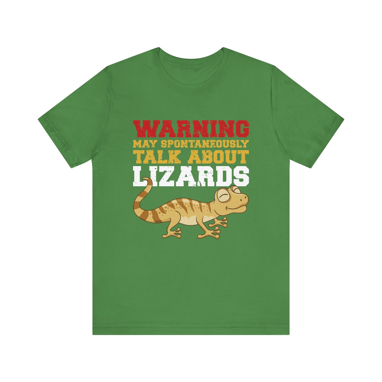 "May Talk About Lizards" Unisex Jersey Tee - Casual Everyday Wear - Great for Reptile Lovers