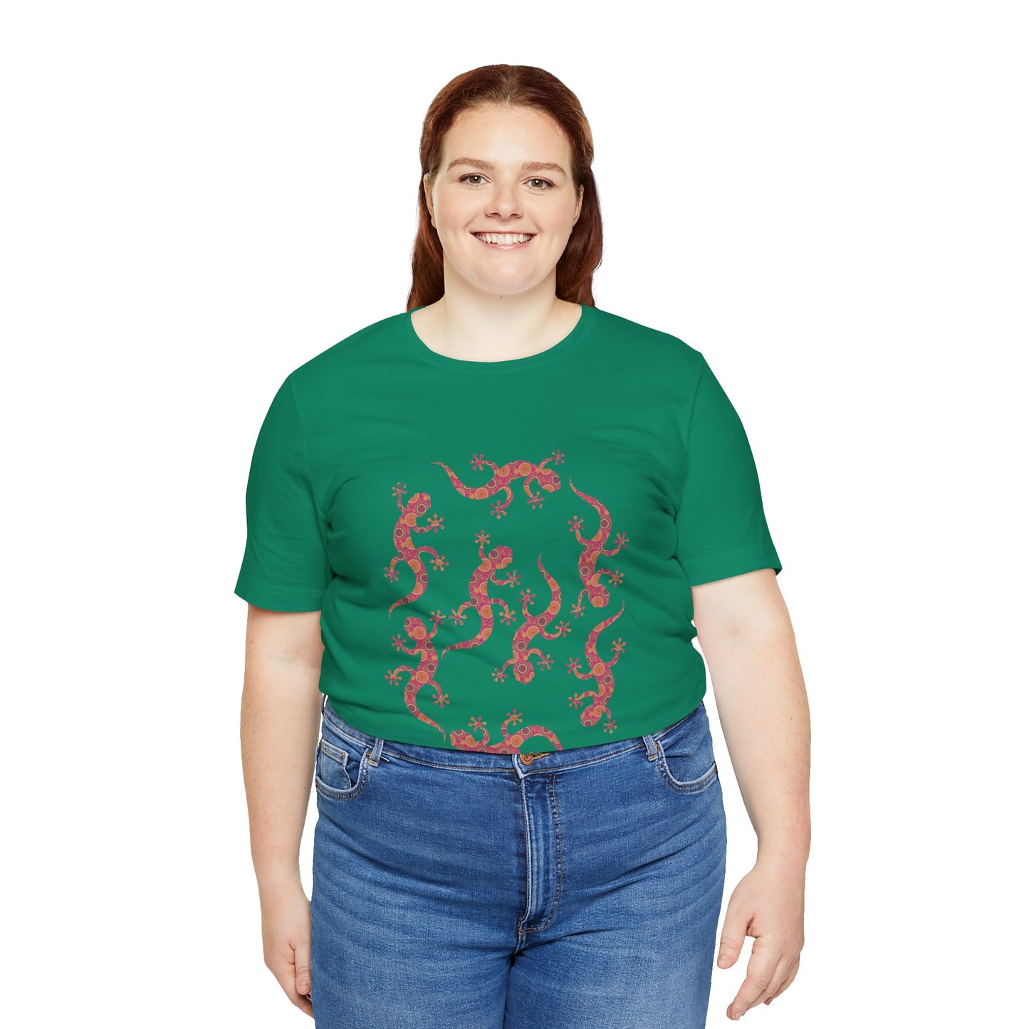 Lots of Geckos Unisex Jersey Tee - Casual Everyday Wear - Great for Reptile Lovers