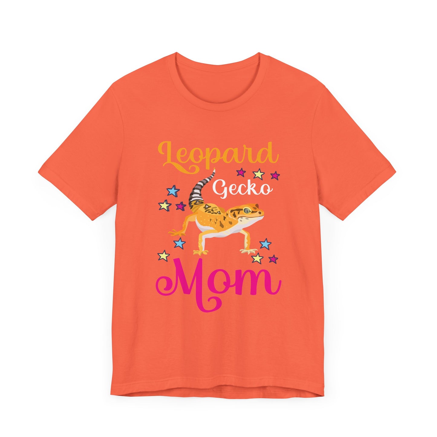 "Leopard Gecko Mom" Print Unisex Jersey Tee - Casual Everyday Wear - Great for Reptile Lovers