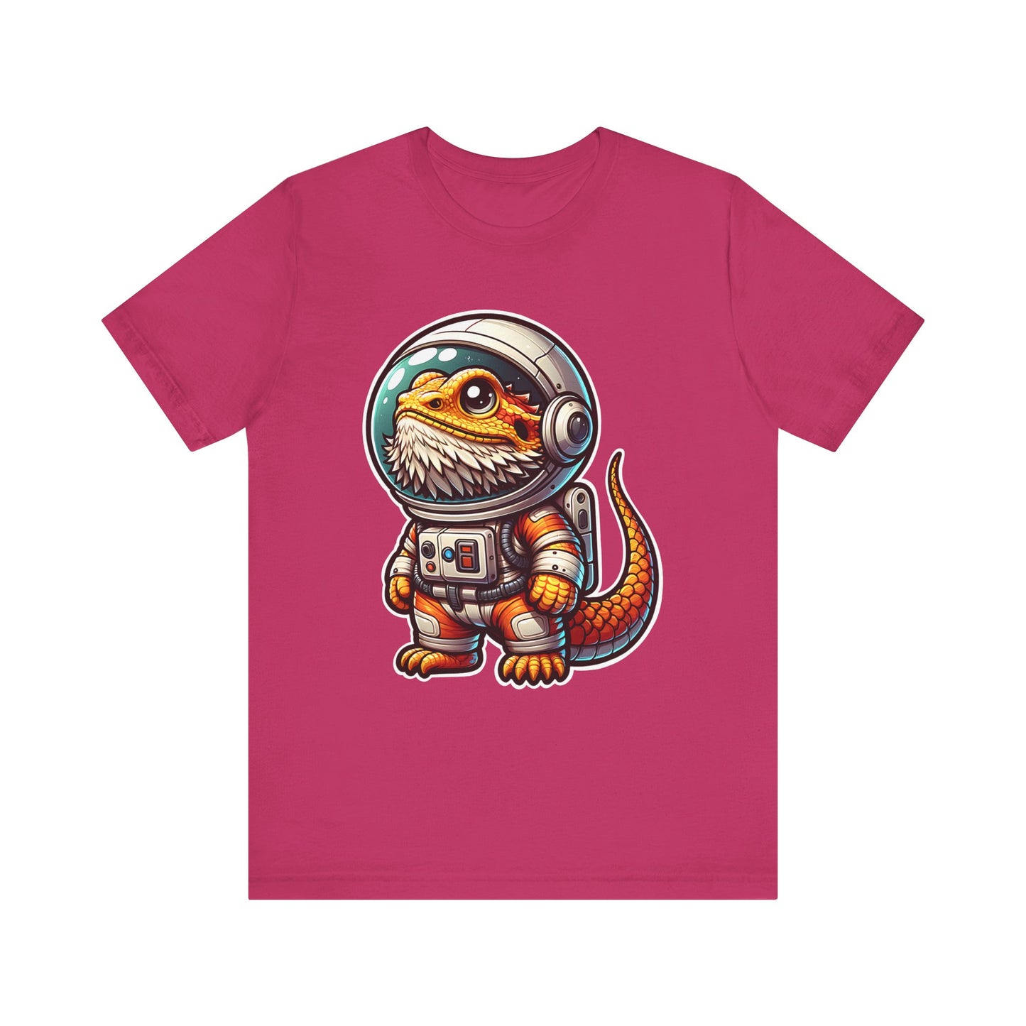 Space Beardie Unisex Jersey Tee - Casual Everyday Wear - Great for Reptile Lovers