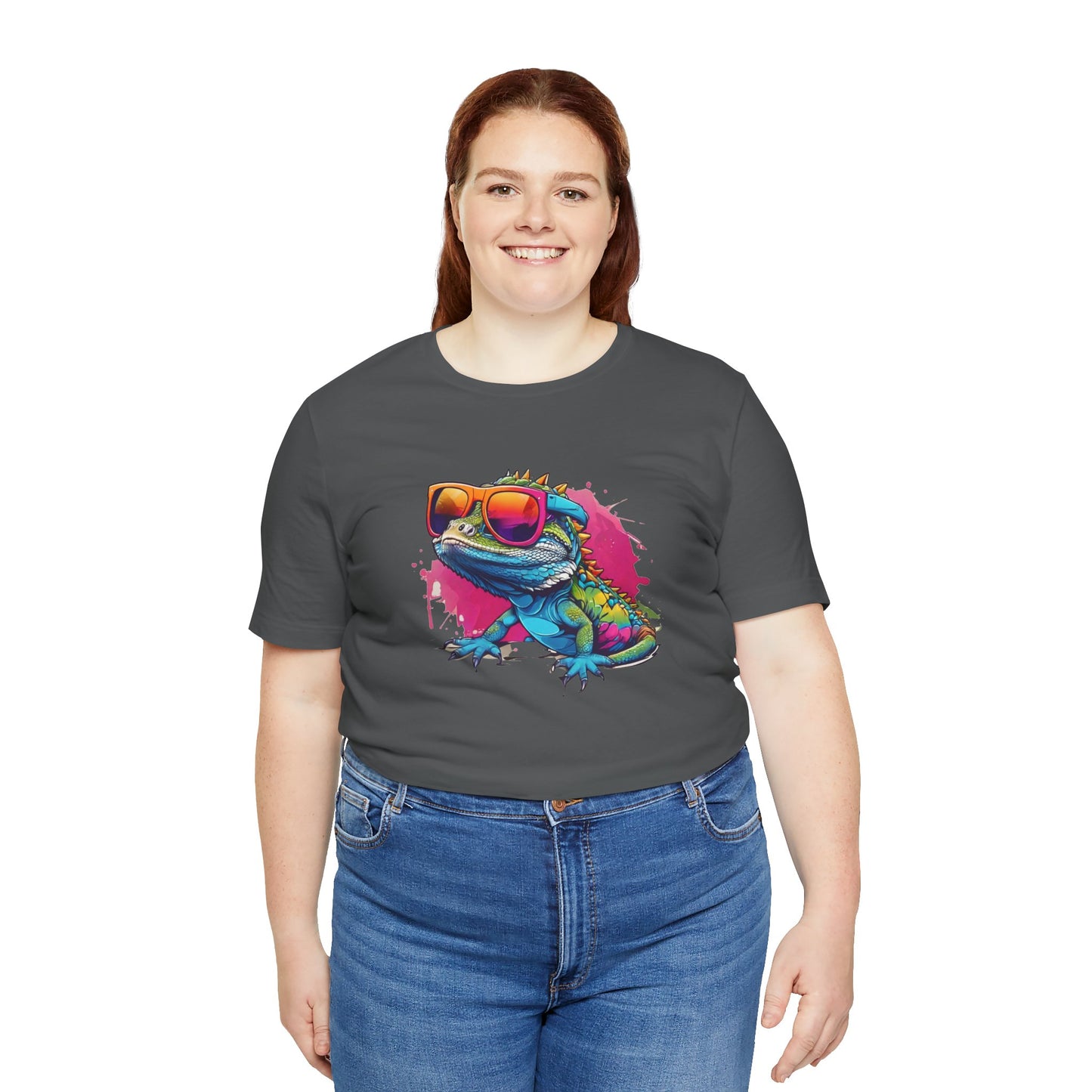 Cool Lizard Unisex Jersey Tee - Casual Everyday Wear - Great for Reptile Lovers