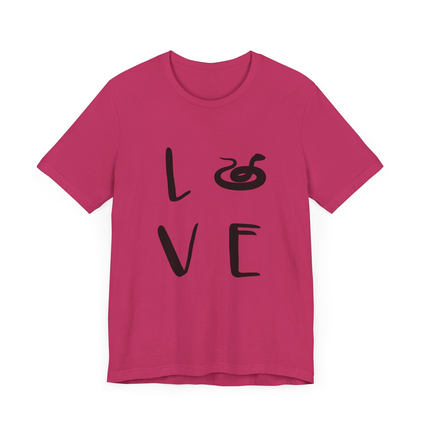 Snake Love Unisex Jersey Tee - Casual Everyday Wear - Great for Reptile Lovers