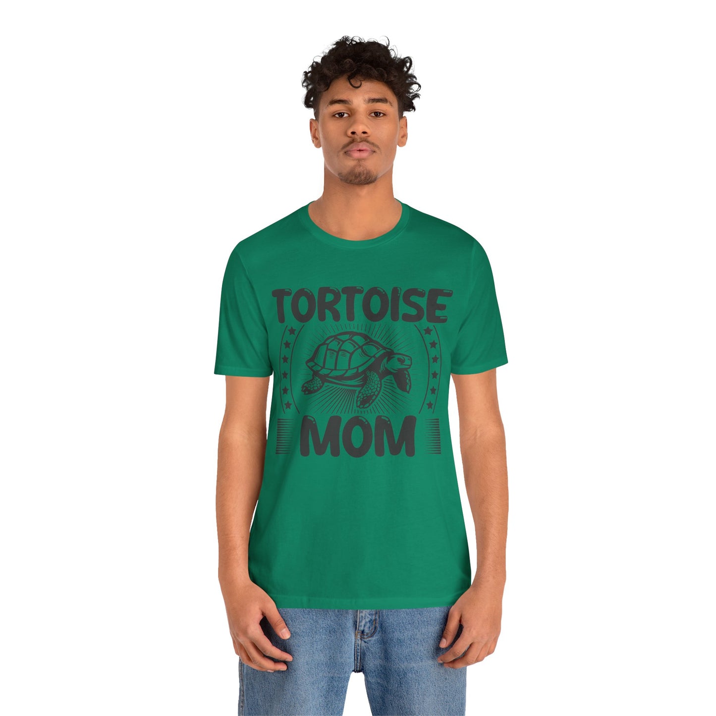 "Tortoise Mom" Unisex Jersey Tee - Casual Everyday Wear - Great for Reptile Lovers