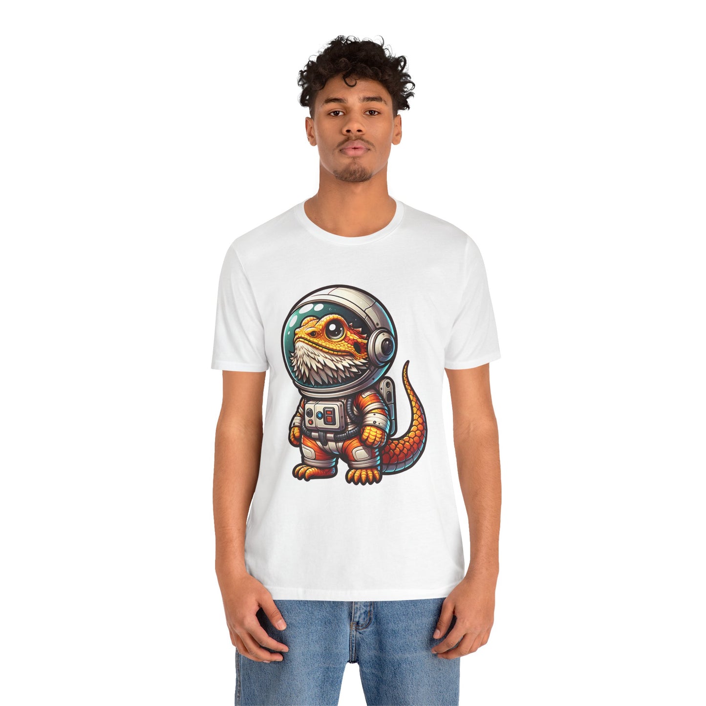 Space Beardie Unisex Jersey Tee - Casual Everyday Wear - Great for Reptile Lovers