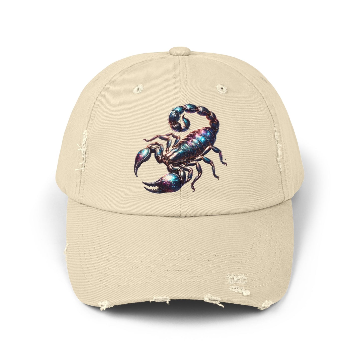 Scorpion Unisex Distressed Cap - Casual Streetwear Hat for Everyday Use - Great for Reptile Lovers