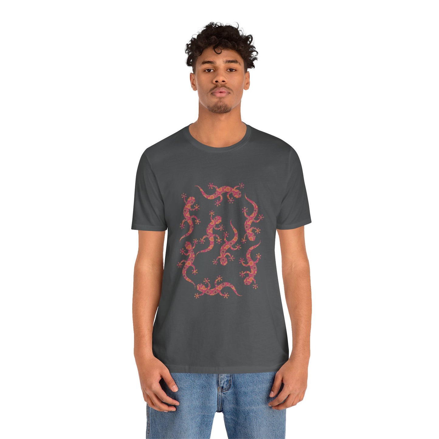 Lots of Geckos Unisex Jersey Tee - Casual Everyday Wear - Great for Reptile Lovers