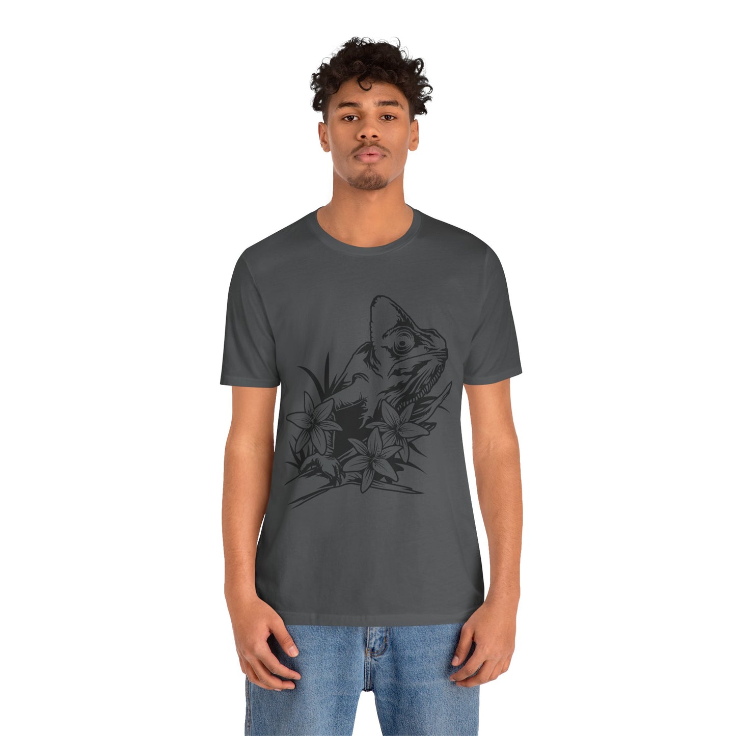 Chameleon Unisex Jersey Tee - Casual Everyday Wear - Great for Reptile Lovers