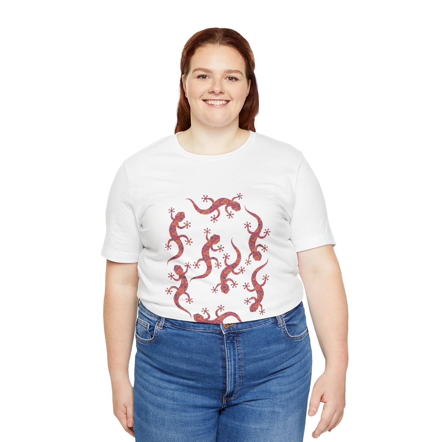 Lots of Geckos Unisex Jersey Tee - Casual Everyday Wear - Great for Reptile Lovers