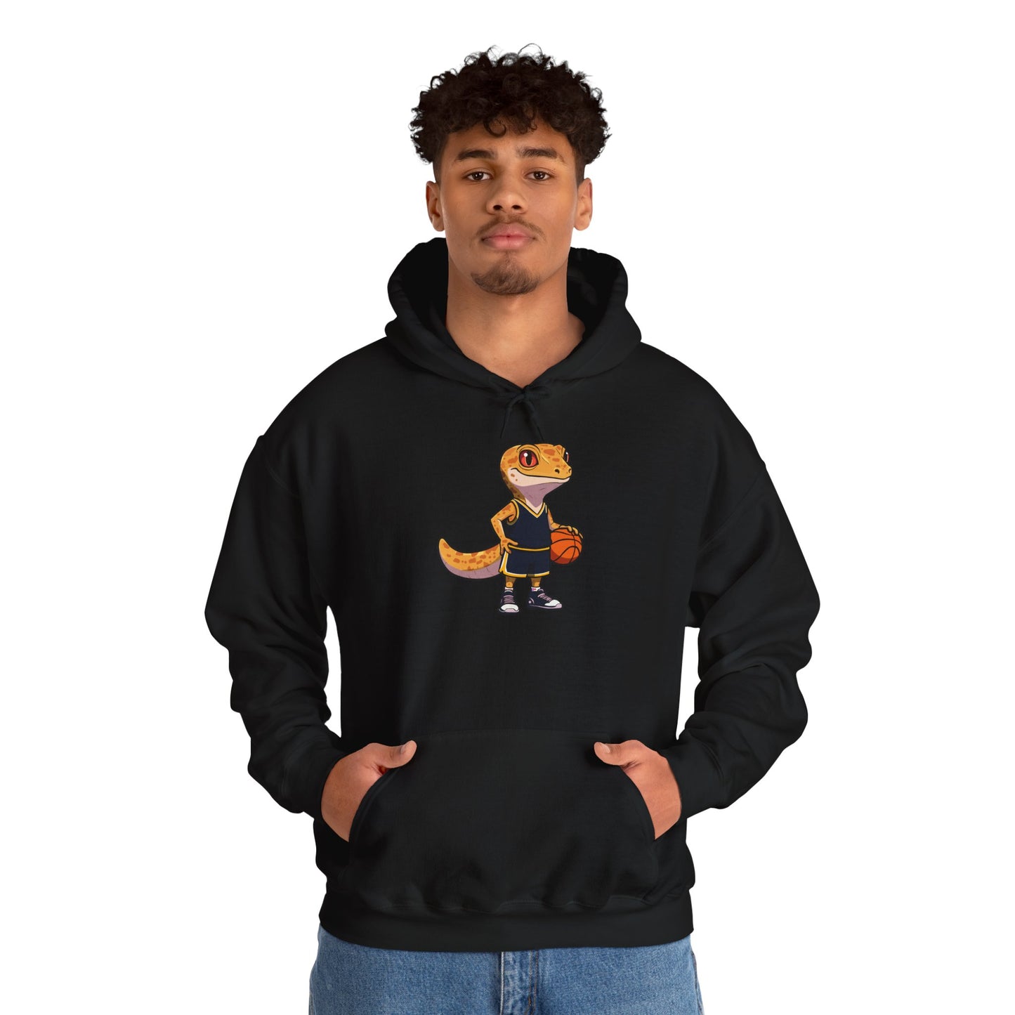 Gecko Baller Unisex Hooded Sweatshirt with Bold Print - Great for Reptile Lovers