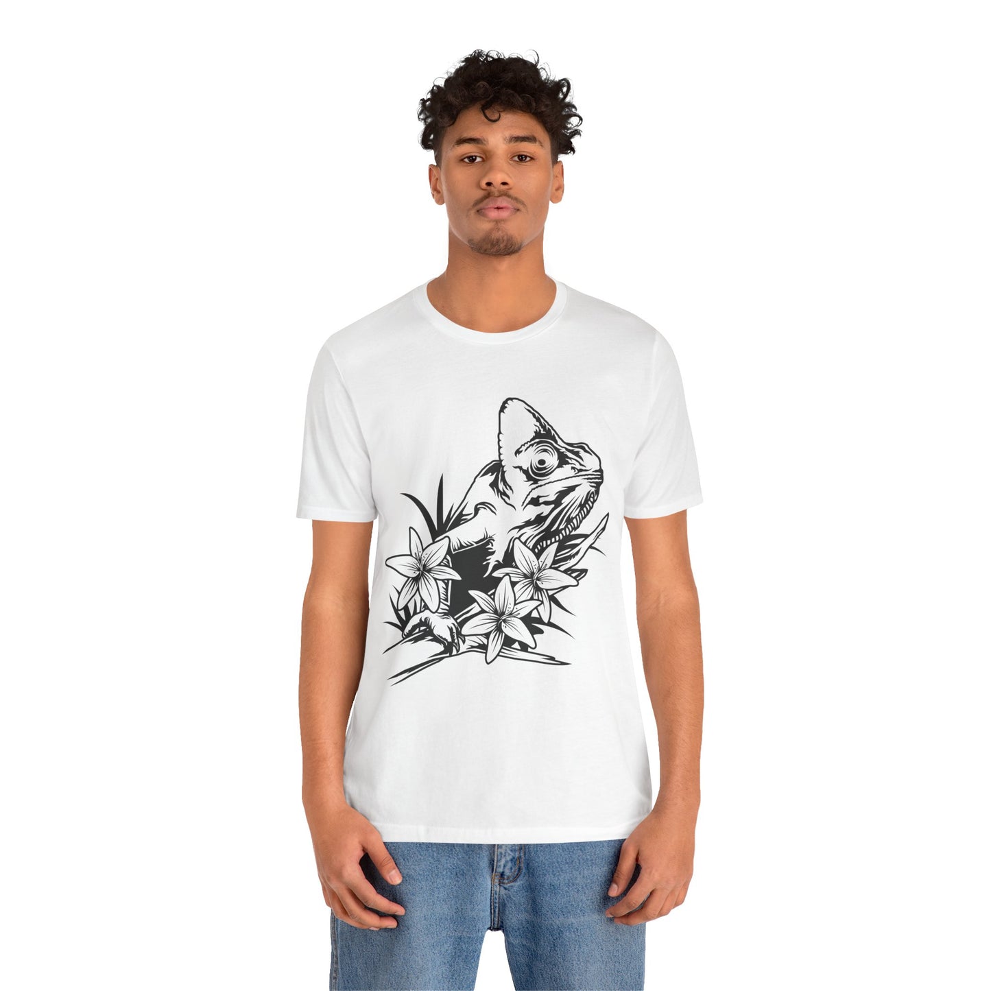 Chameleon Unisex Jersey Tee - Casual Everyday Wear - Great for Reptile Lovers