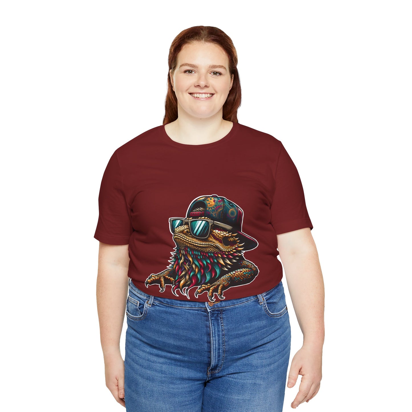 Stylin' Beardie Unisex Jersey Tee - Casual Everyday Wear - Great for Reptile Lovers