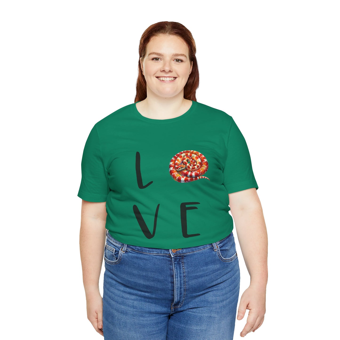 Corn Snake Love Unisex Jersey Tee - Casual Everyday Wear - Great for Reptile Lovers