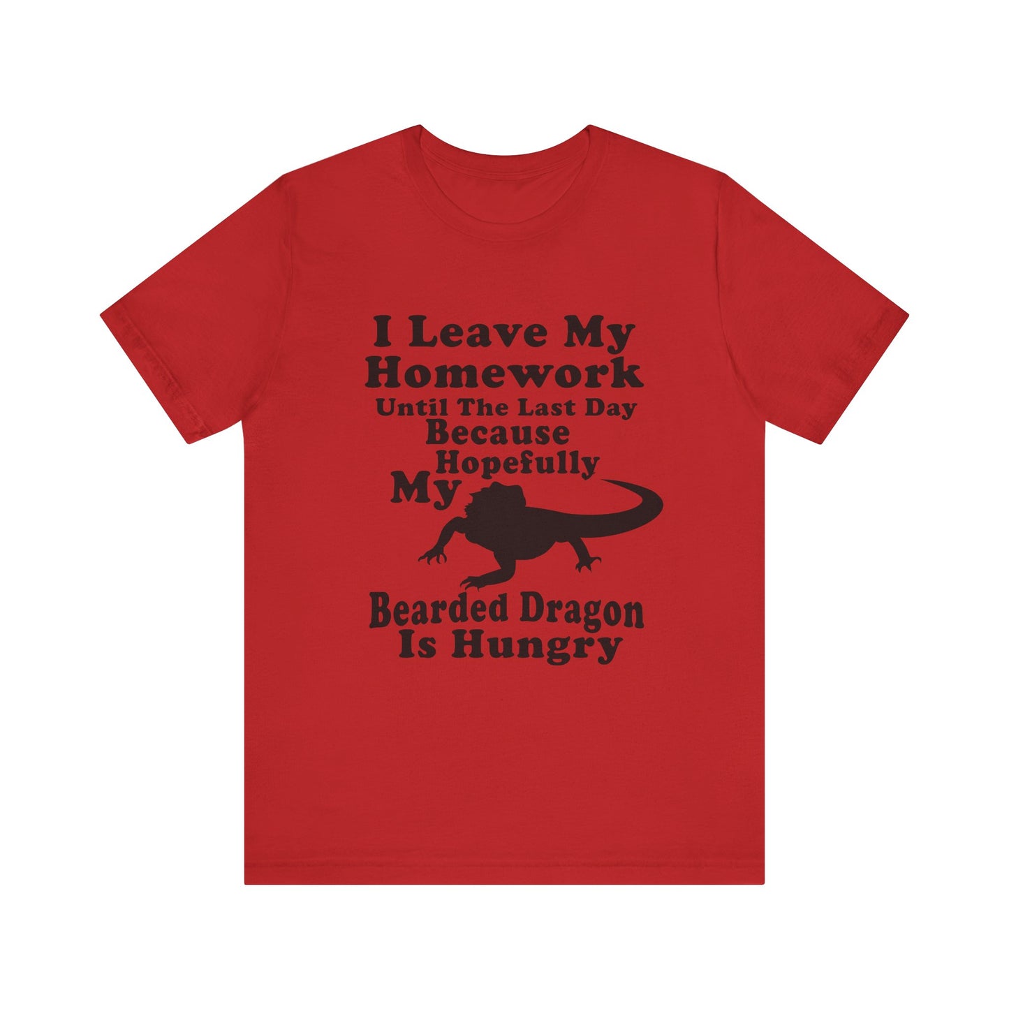 "Hopefully My Bearded Dragon is Hungry" Unisex Jersey Tee - Casual Everyday Wear - Great for Reptile Lovers