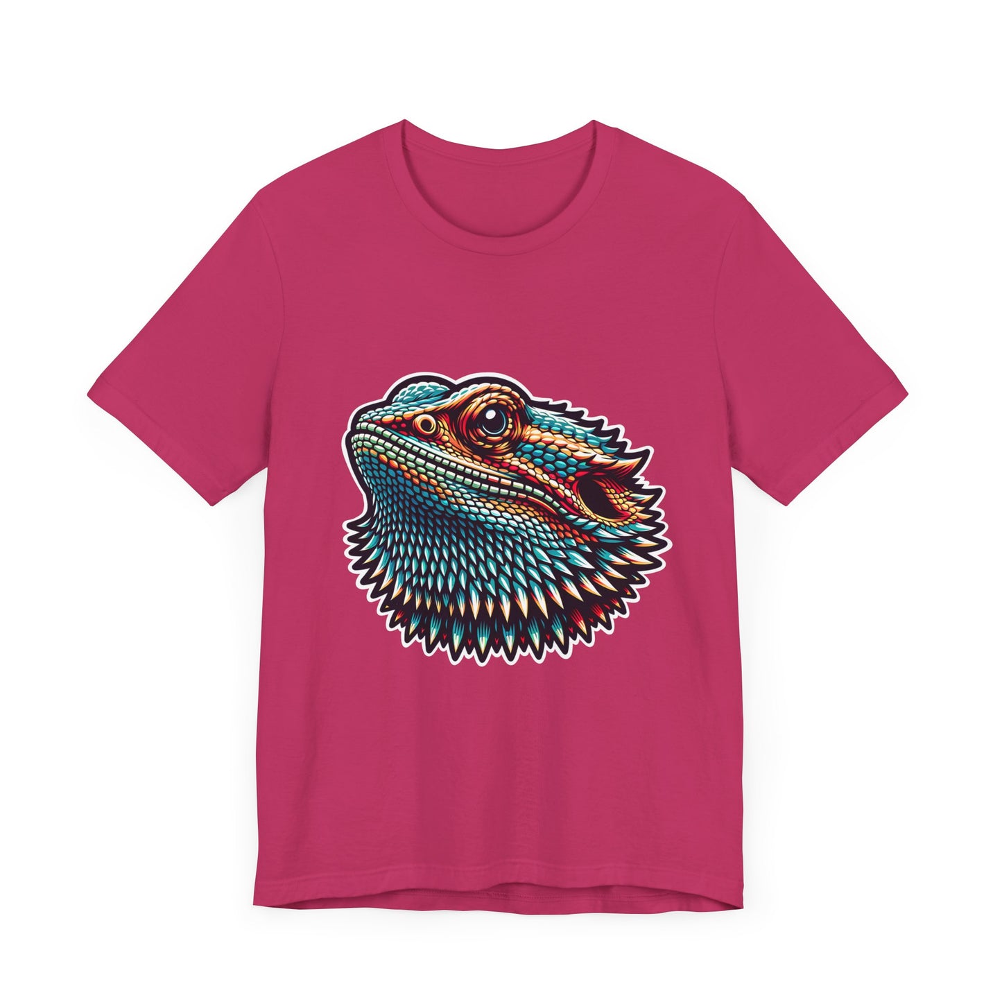 Beardie Head Unisex Jersey Tee - Casual Everyday Wear - Great for Reptile Lovers