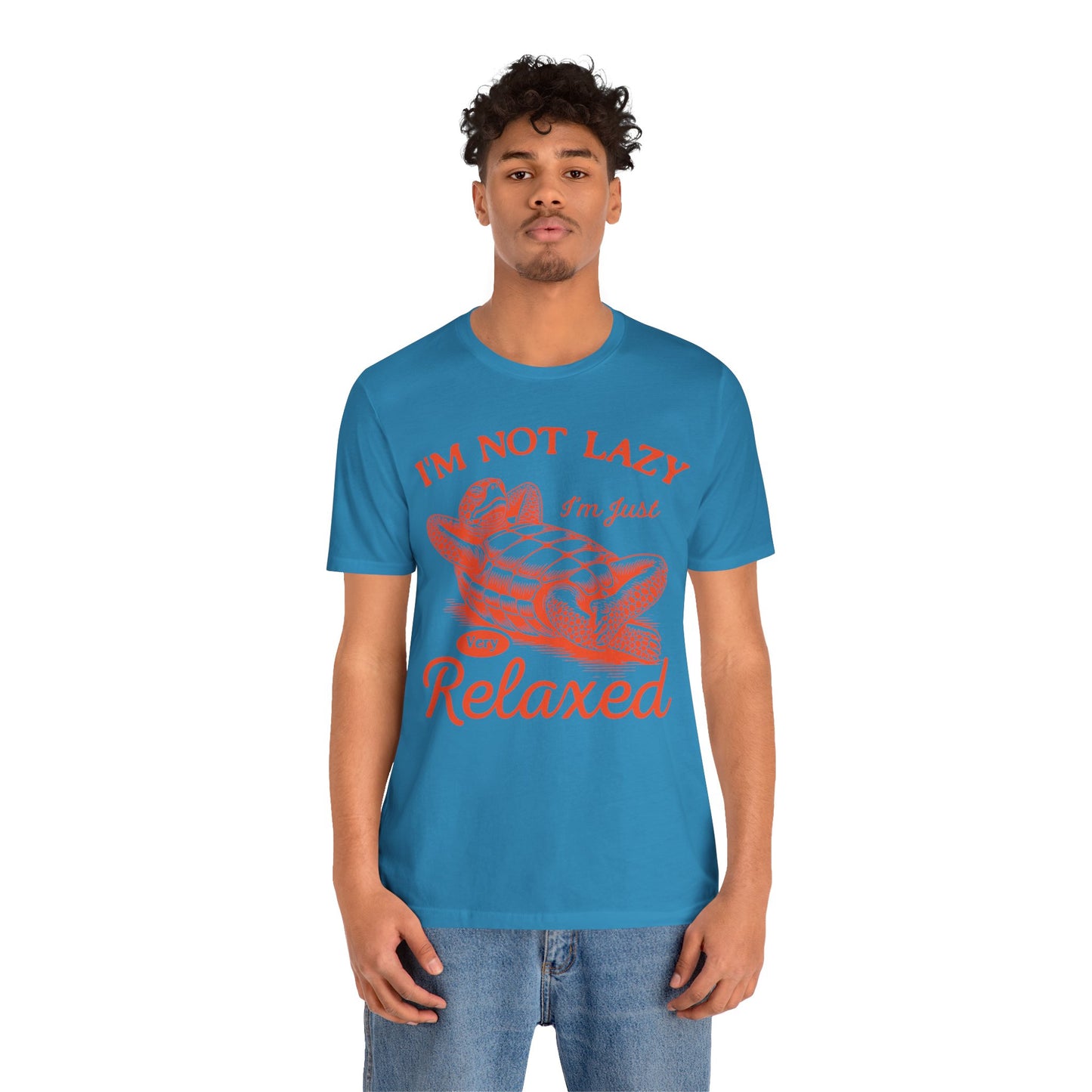 "I'm Not Lazy" Unisex Jersey Tee - Casual Everyday Wear - Great for Reptile Lovers