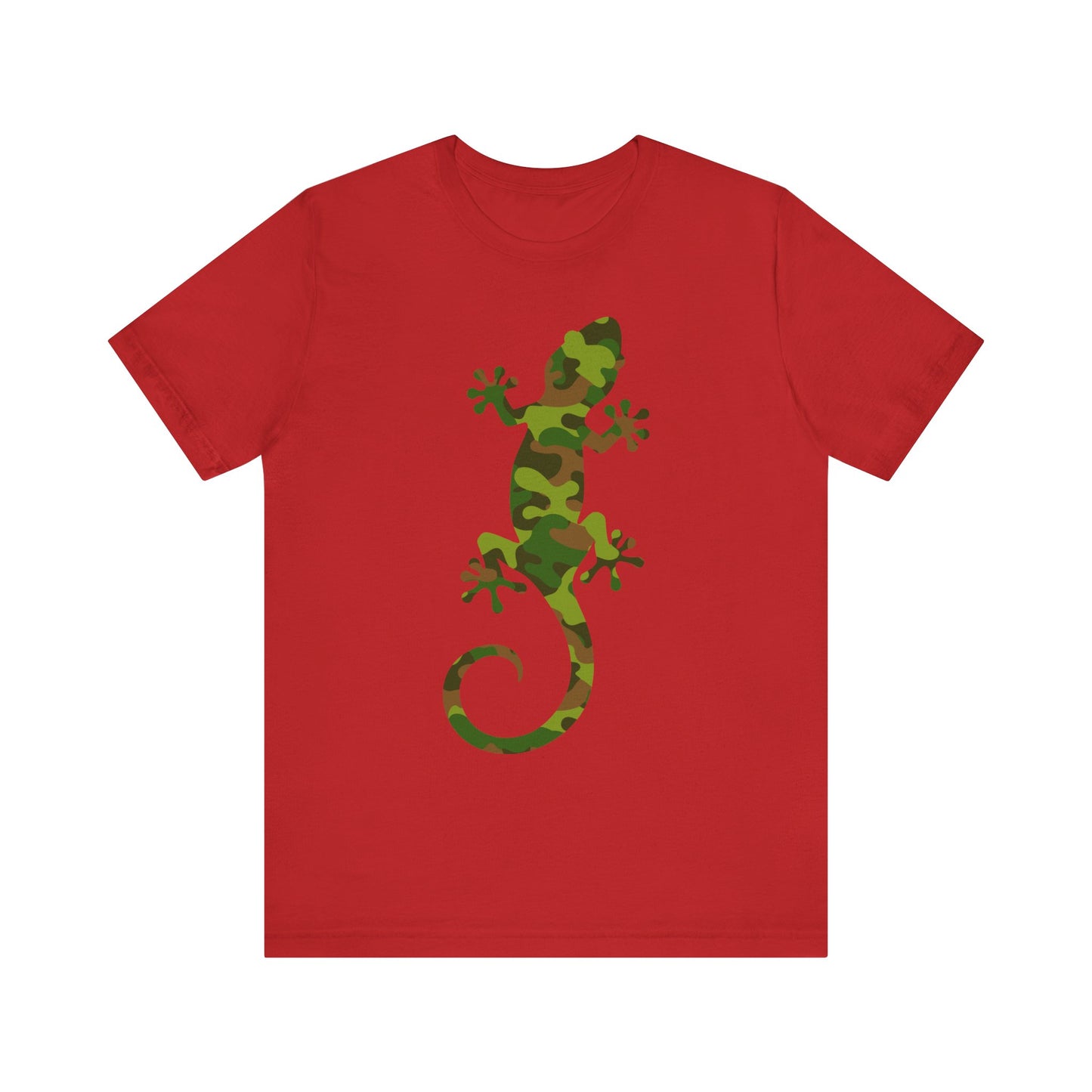 Camo Lizard Unisex Jersey Tee - Casual Everyday Wear - Great for Reptile Lovers
