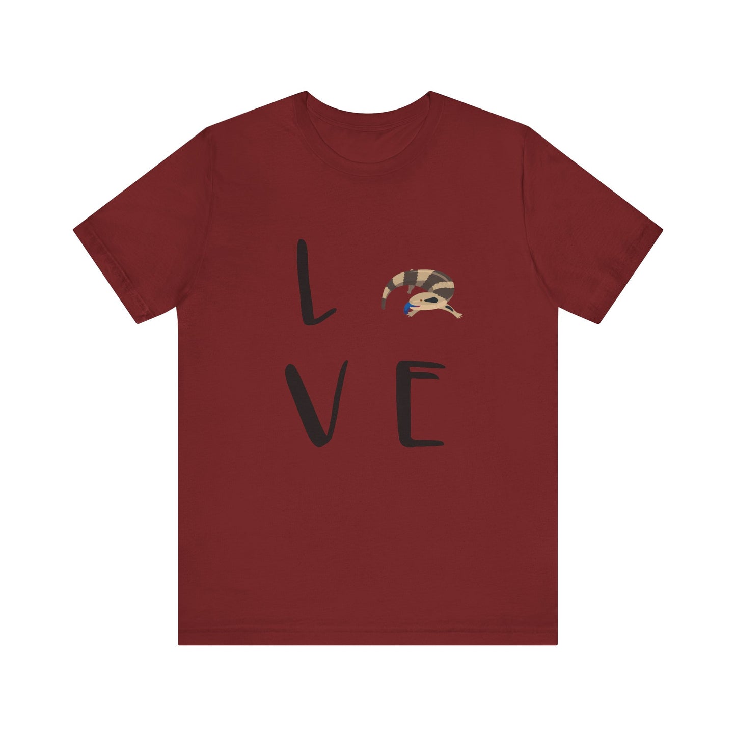 Blue-Tongued Skink Love Unisex Jersey Tee - Casual Everyday Wear - Great for Reptile Lovers