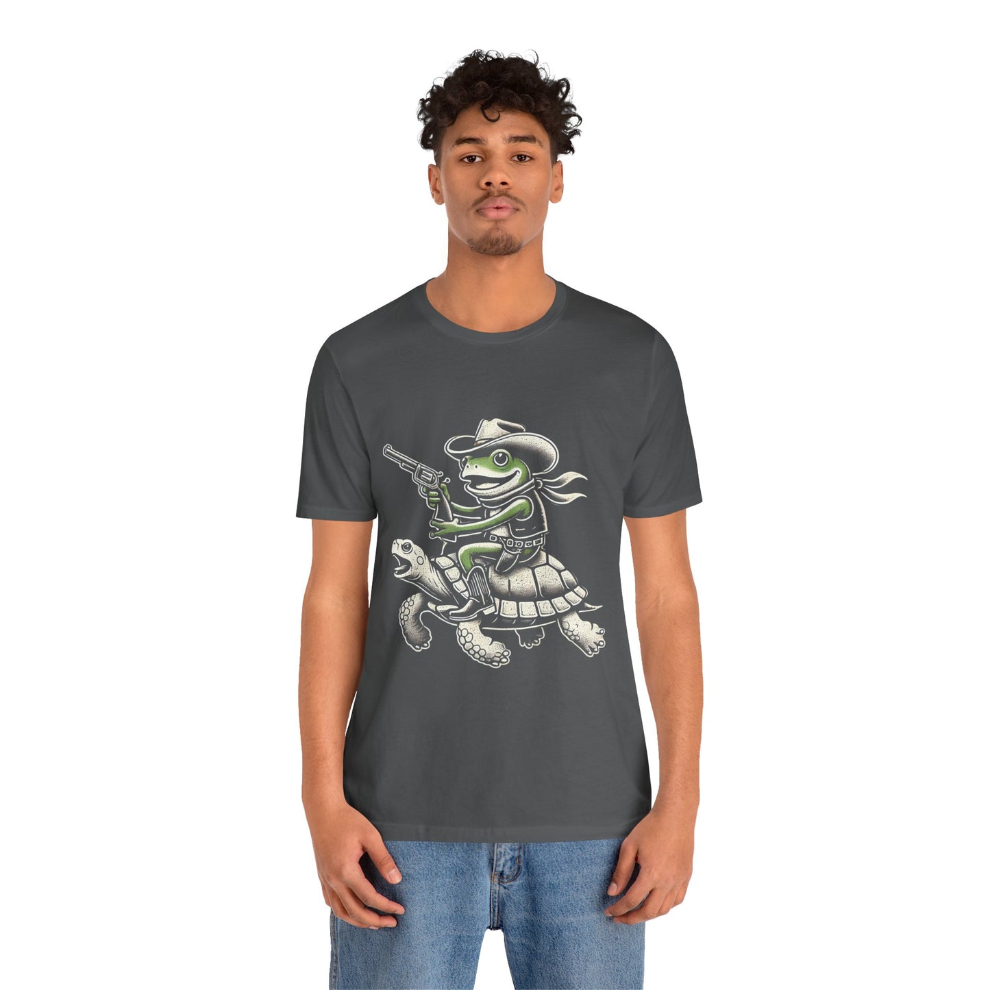 Cowboy Frog Unisex Jersey Tee - Casual Everyday Wear - Great for Reptile Lovers