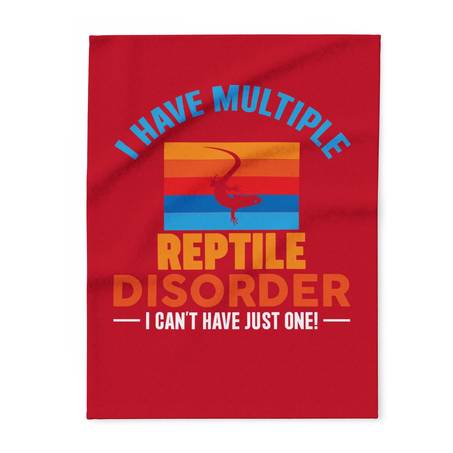 "Multiple Reptile Disorder" Cozy Arctic Fleece Blanket | Perfect for Home Decor, Gifting, and Cozy Nights - Snuggle up with a Reptile