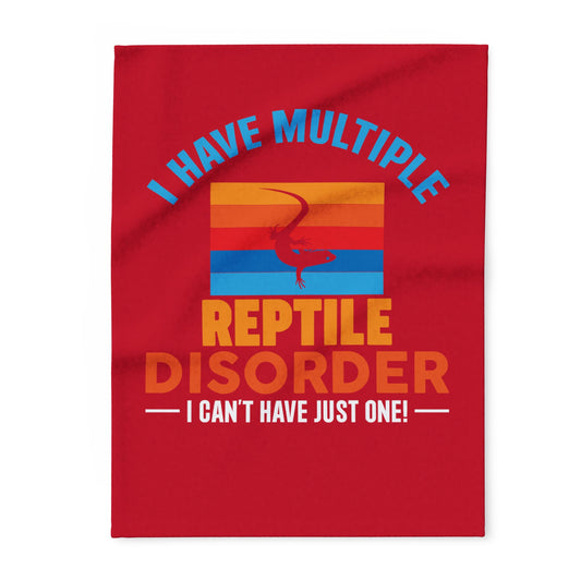 "Multiple Reptile Disorder" Cozy Arctic Fleece Blanket | Perfect for Home Decor, Gifting, and Cozy Nights - Snuggle up with a Reptile