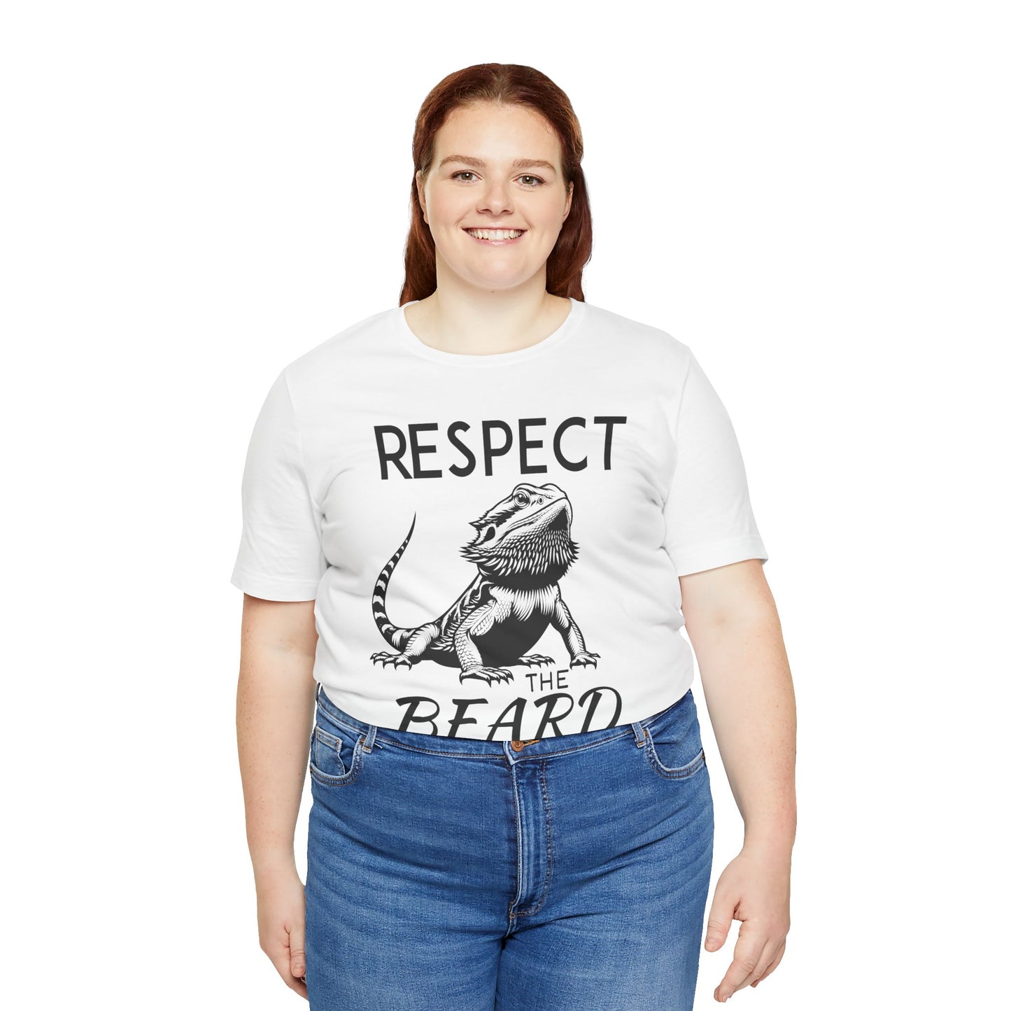 "Respect the Beard" Unisex Jersey Tee - Casual Everyday Wear - Great for Reptile Lovers