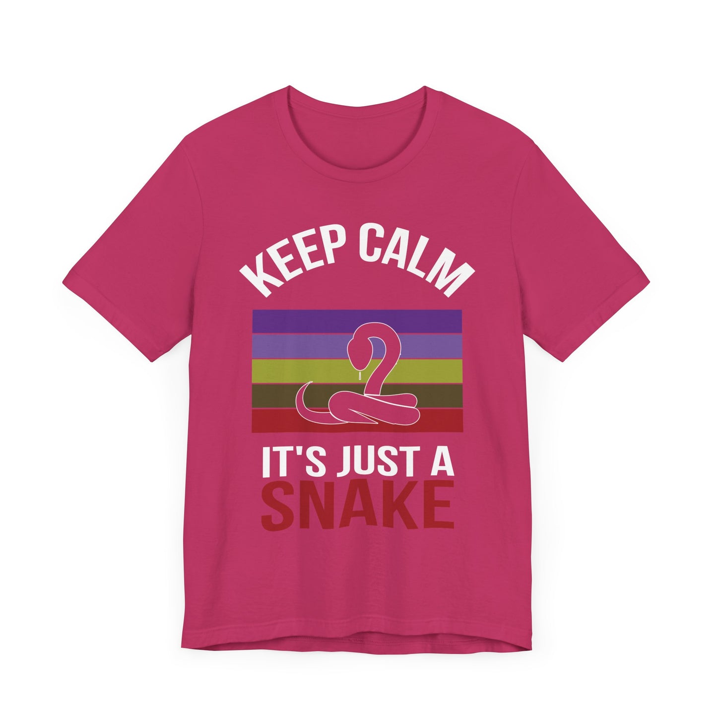 "It's Just a Snake" Unisex Jersey Tee - Casual Everyday Wear - Great for Reptile Lovers