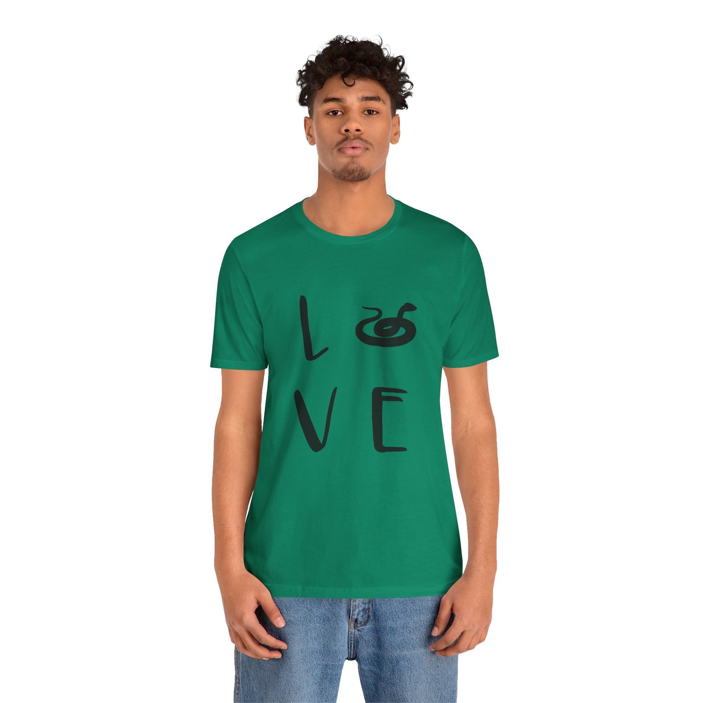 Snake Love Unisex Jersey Tee - Casual Everyday Wear - Great for Reptile Lovers