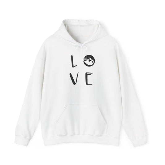 Lizard Love Cozy Unisex Hooded Sweatshirt with Bold Print - Great for Reptile Lovers