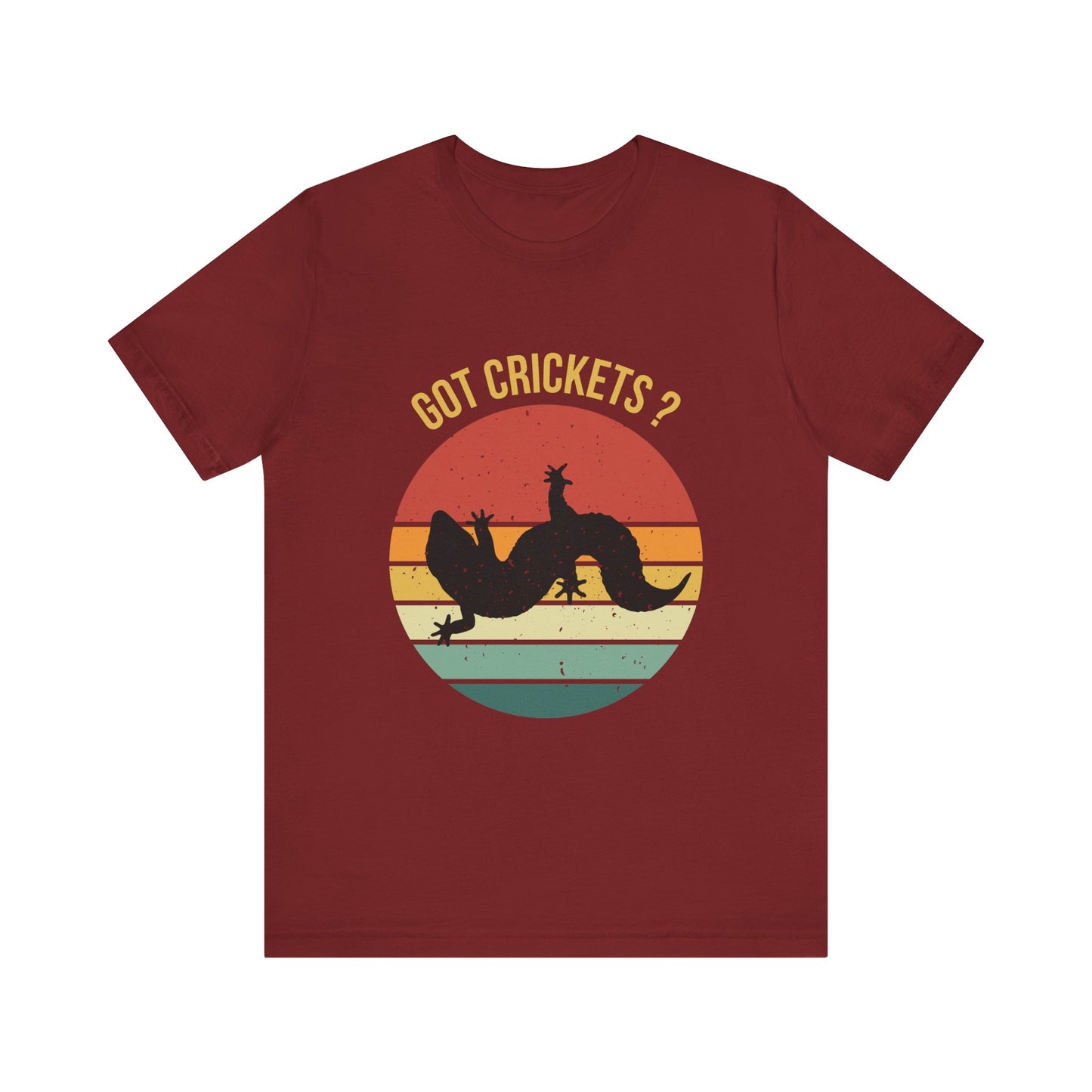 "Got Crickets" Unisex Jersey Tee - Casual Everyday Wear - Great for Reptile Lovers