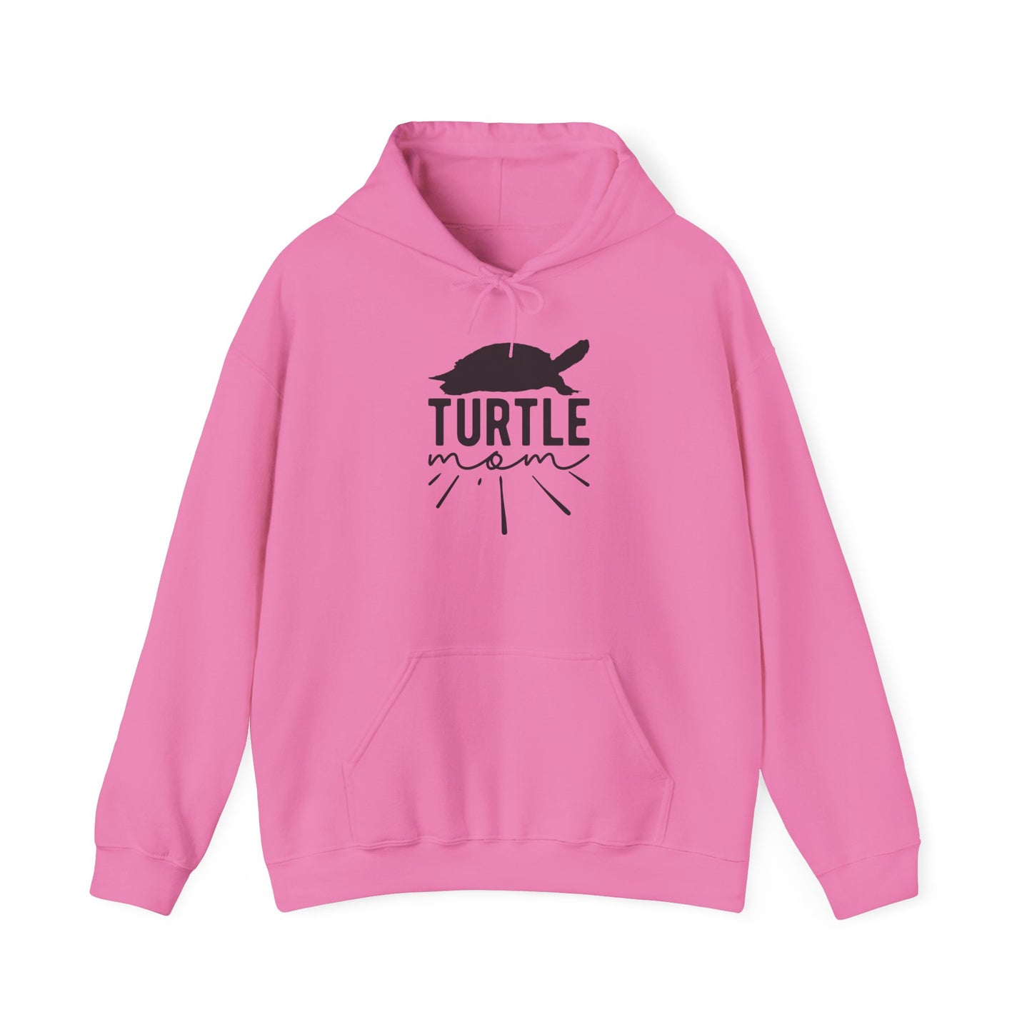 "Turtle Mom" Cozy Unisex Hooded Sweatshirt with Bold Print - Great for Reptile Lovers
