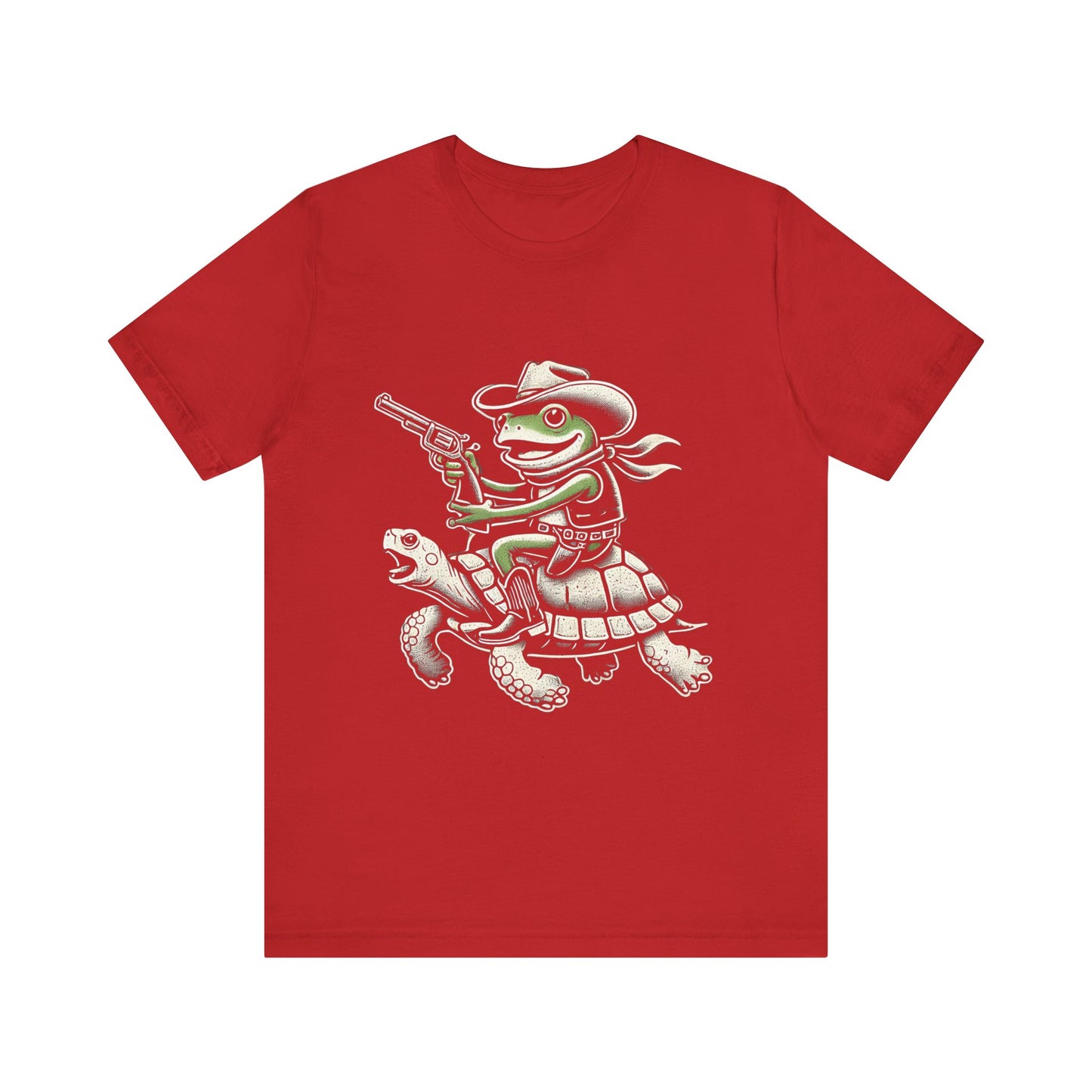 Cowboy Frog Unisex Jersey Tee - Casual Everyday Wear - Great for Reptile Lovers