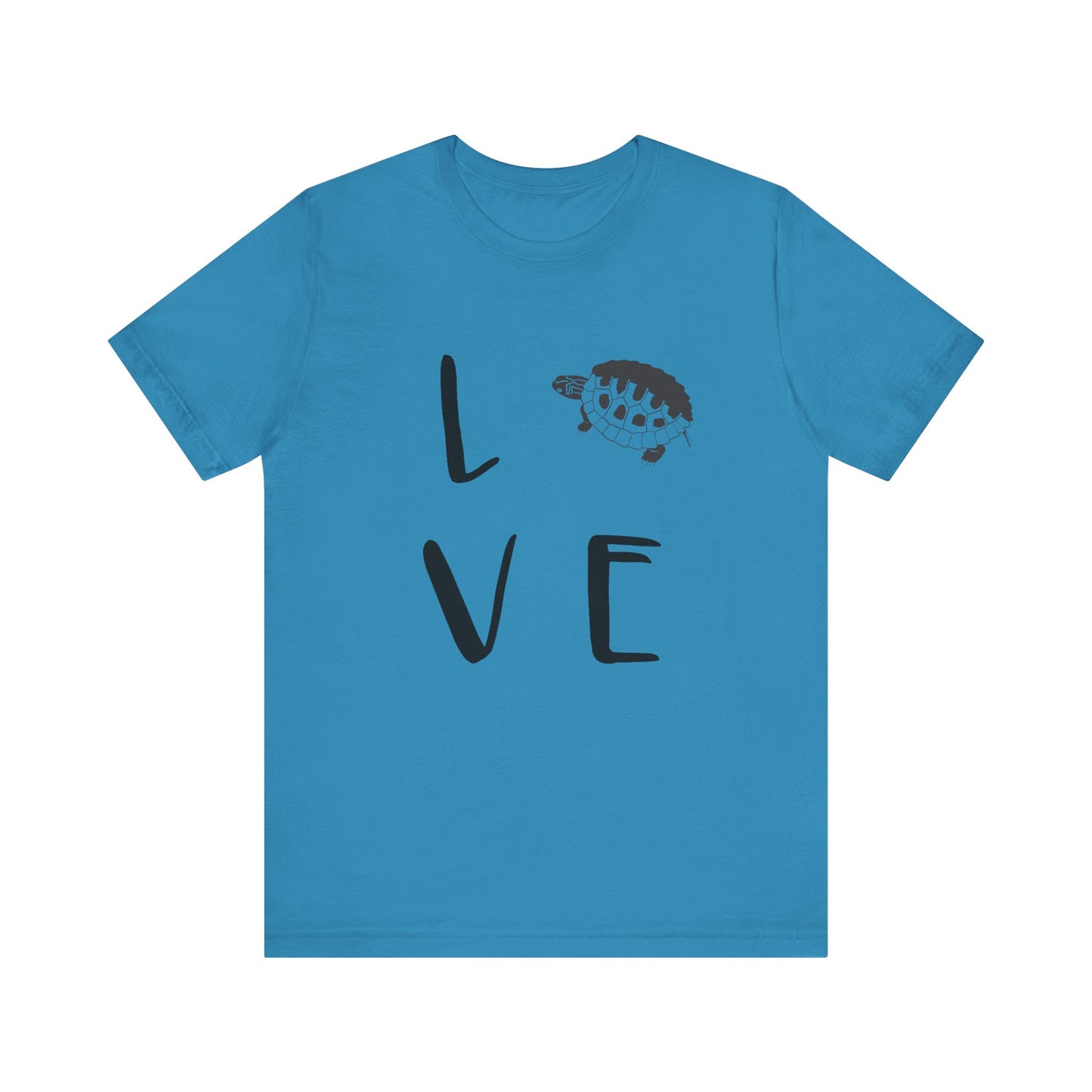 Turtle Love Unisex Jersey Tee - Casual Everyday Wear - Great for Reptile Lovers