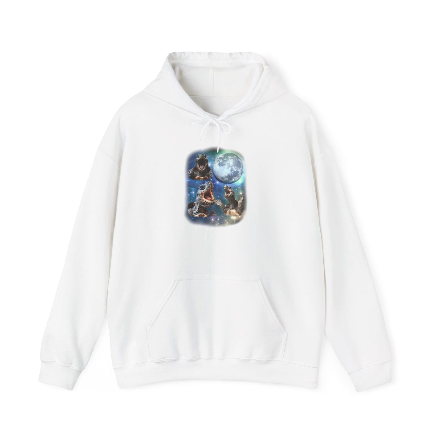 Tortoise Howl Cozy Unisex Hooded Sweatshirt with Bold Print - Great for Reptile Lovers