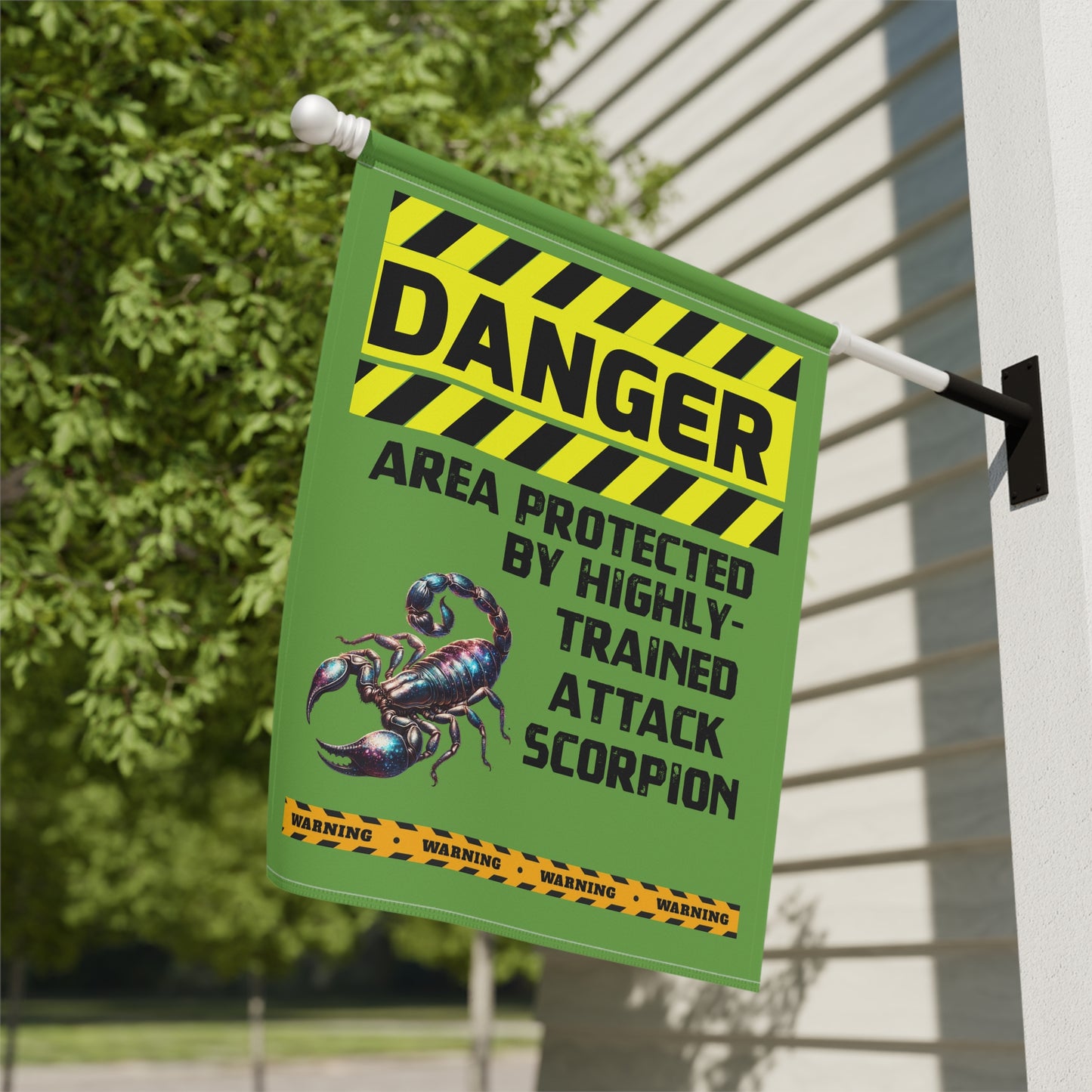 Scorpion Danger Garden House Banner - Customizable Outdoor Decor to Showcase Your Love of Critters