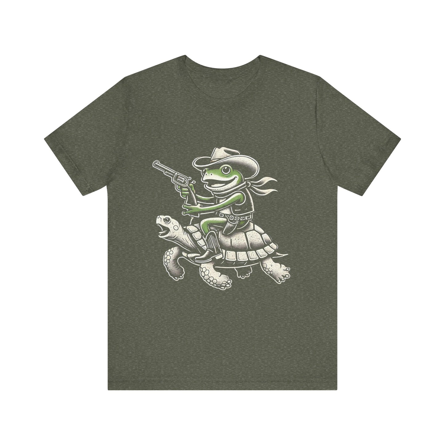 Cowboy Frog Unisex Jersey Tee - Casual Everyday Wear - Great for Reptile Lovers