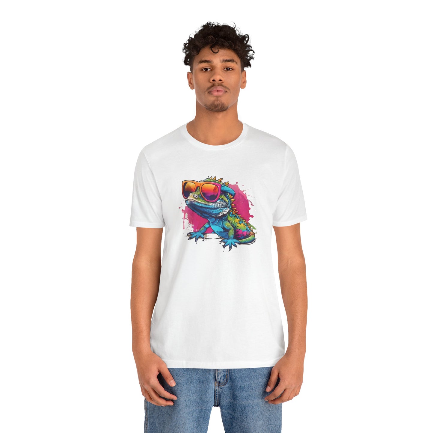 Cool Lizard Unisex Jersey Tee - Casual Everyday Wear - Great for Reptile Lovers