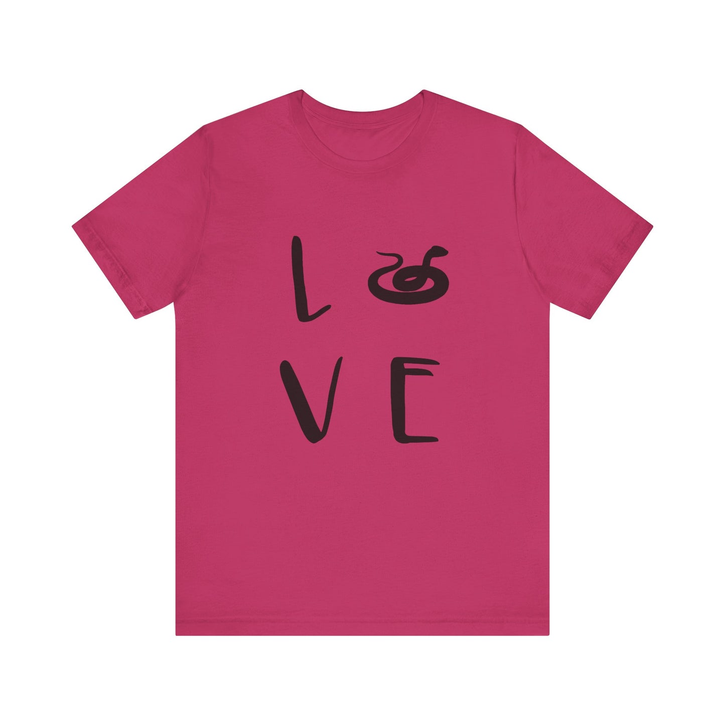 Snake Love Unisex Jersey Tee - Casual Everyday Wear - Great for Reptile Lovers