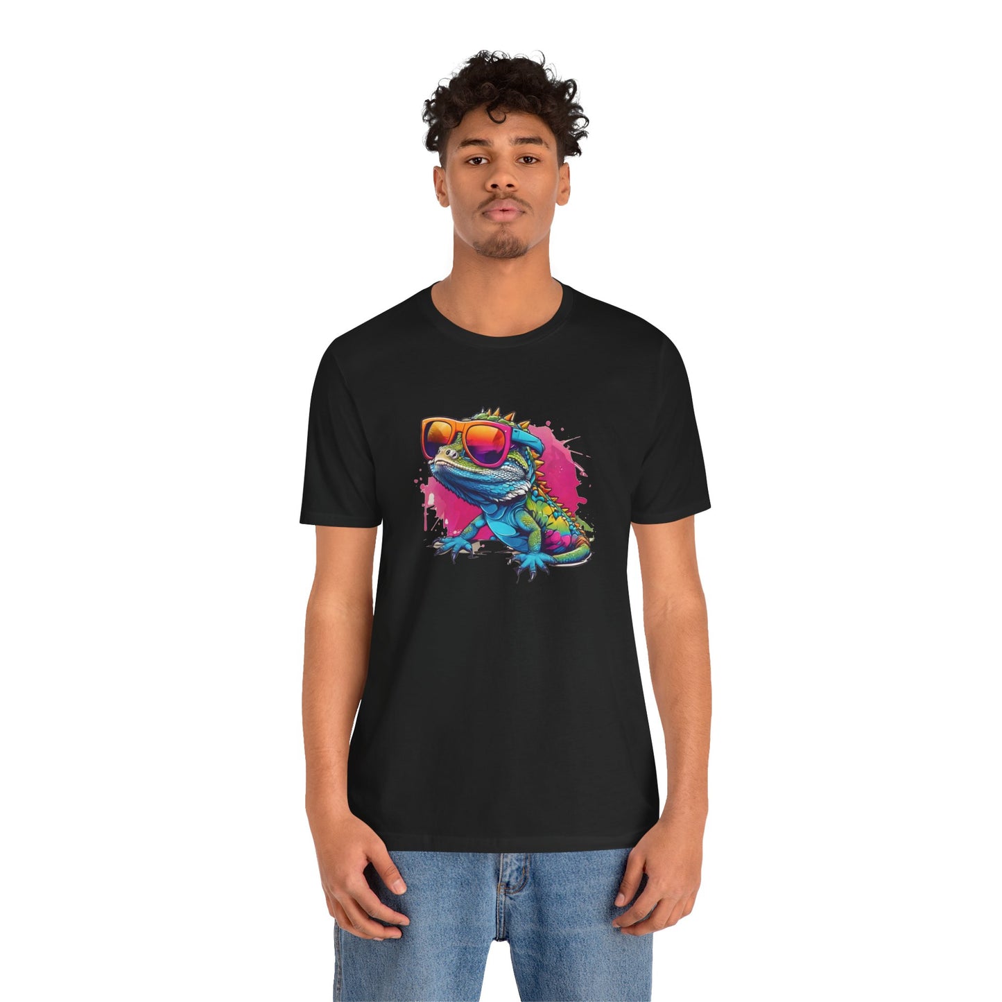 Cool Lizard Unisex Jersey Tee - Casual Everyday Wear - Great for Reptile Lovers