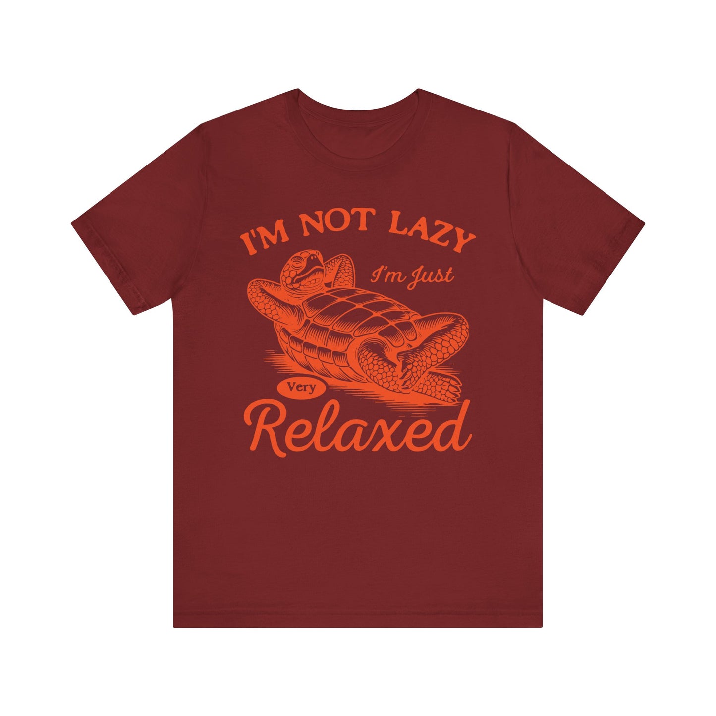 "I'm Not Lazy" Unisex Jersey Tee - Casual Everyday Wear - Great for Reptile Lovers