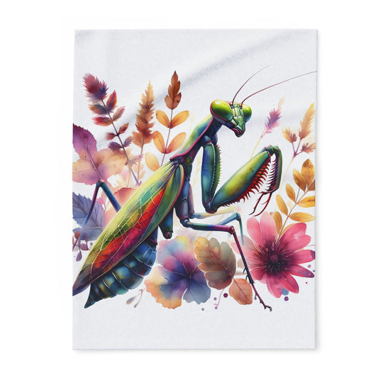 Praying Mantis Cozy Arctic Fleece Blanket | Perfect for Home Decor, Gifting, and Cozy Nights - Snuggle up with a Mantis