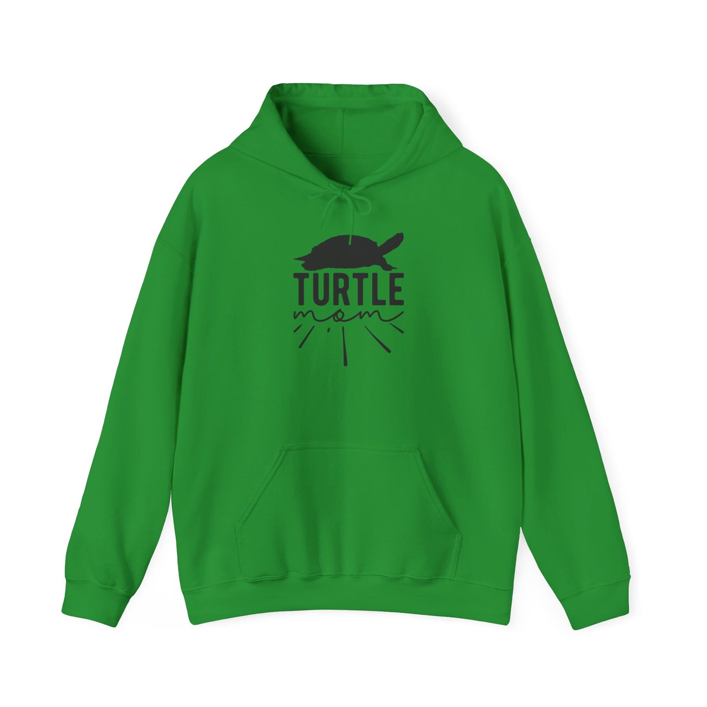 "Turtle Mom" Cozy Unisex Hooded Sweatshirt with Bold Print - Great for Reptile Lovers