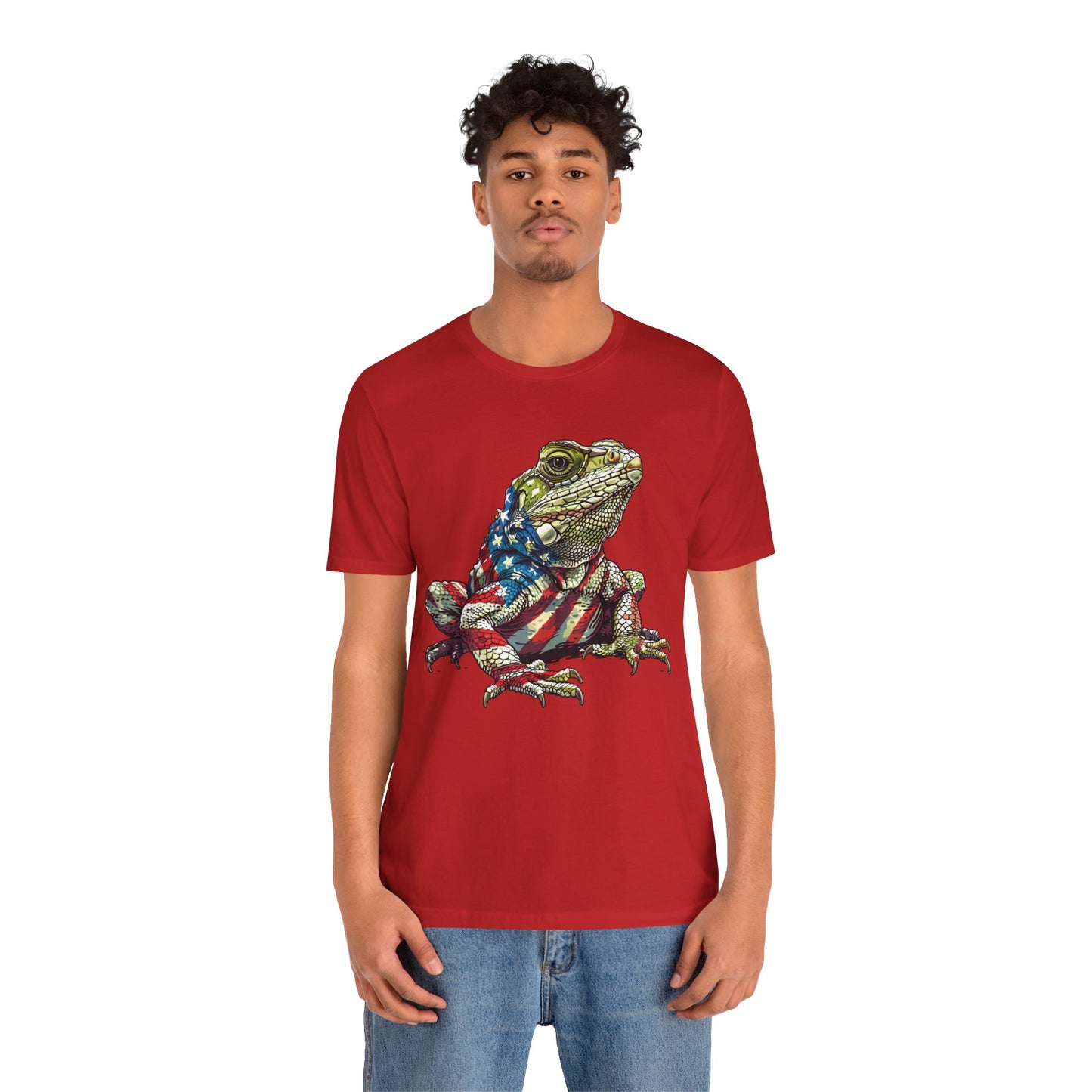 American Iquana Unisex Jersey Tee - Casual Everyday Wear - Great for Reptile Lovers