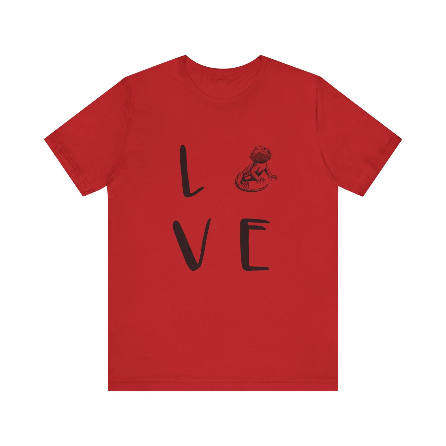 Beardie Love Unisex Jersey Tee - Casual Everyday Wear - Great for Reptile Lovers