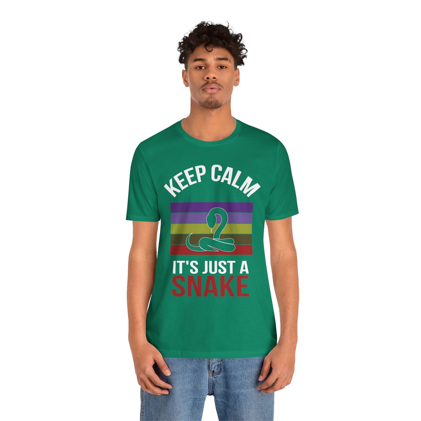 "It's Just a Snake" Unisex Jersey Tee - Casual Everyday Wear - Great for Reptile Lovers