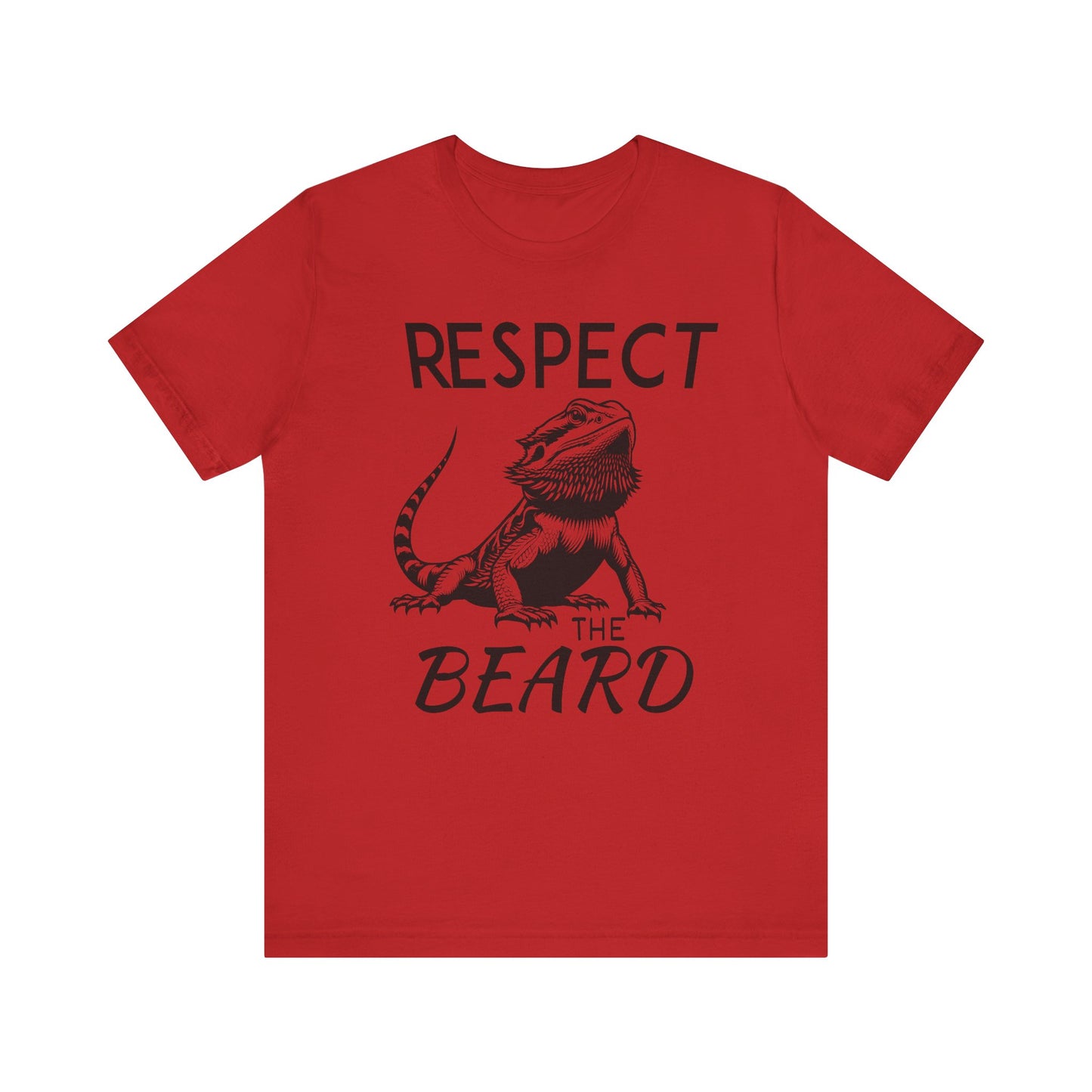 "Respect the Beard" Unisex Jersey Tee - Casual Everyday Wear - Great for Reptile Lovers
