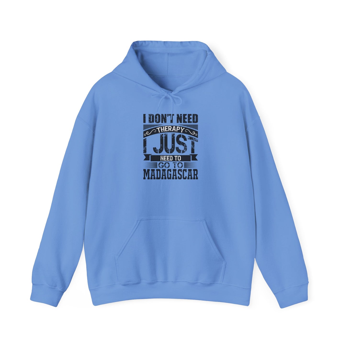 "Just Need to Go to Madagascar" Unisex Hooded Sweatshirt with Bold Print - Great for Reptile Lovers